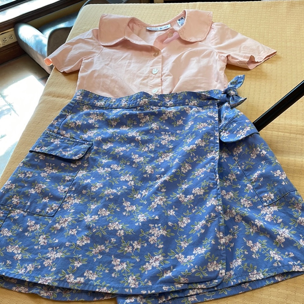 Gap skort and Christie Brooks top